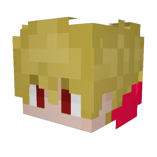 iinotelite Minecraft avatar head, 3D render
