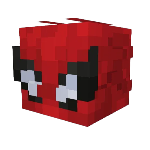 iinucuu Minecraft avatar head, 3D render