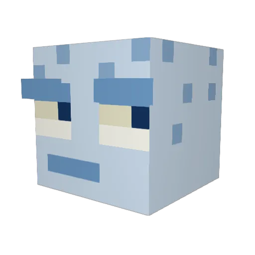 iinvaderj4y Minecraft avatar head, 3D render