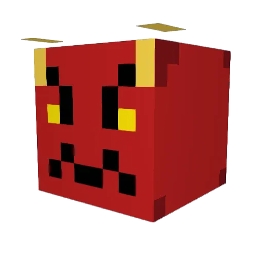 iiooop Minecraft avatar head, 3D render