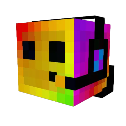 iipukema Minecraft avatar head, 3D render