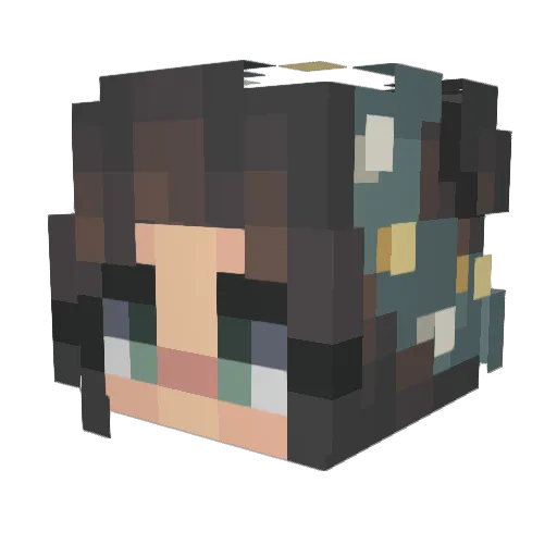iir0se Minecraft avatar head, 3D render