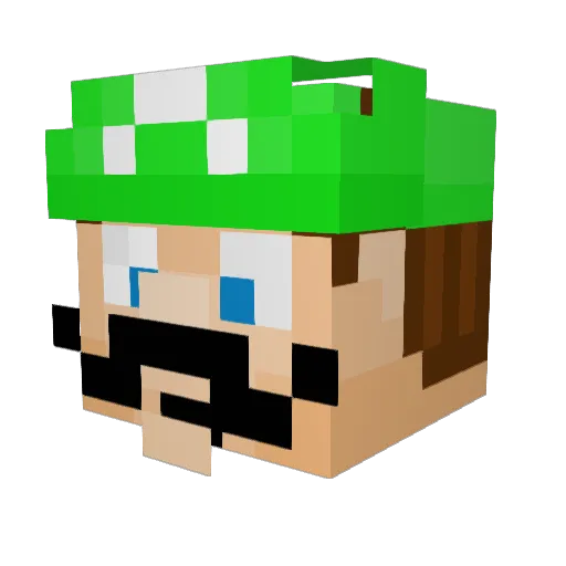 iirequeezy Minecraft avatar head, 3D render