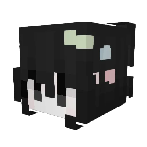 iiroxdd Minecraft avatar head, 3D render