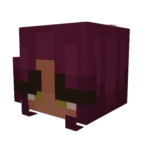iis7r7 Minecraft avatar head, 3D render