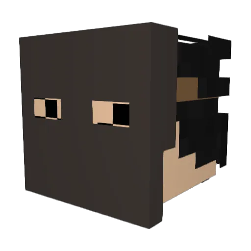 iisaby Minecraft avatar head, 3D render