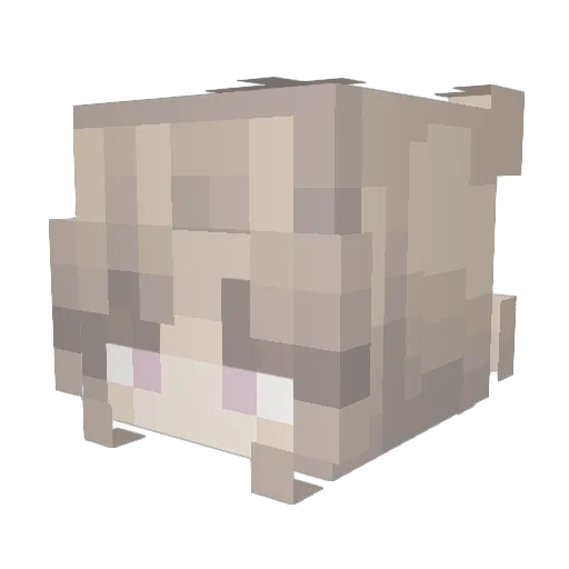iisaz Minecraft avatar head, 3D render