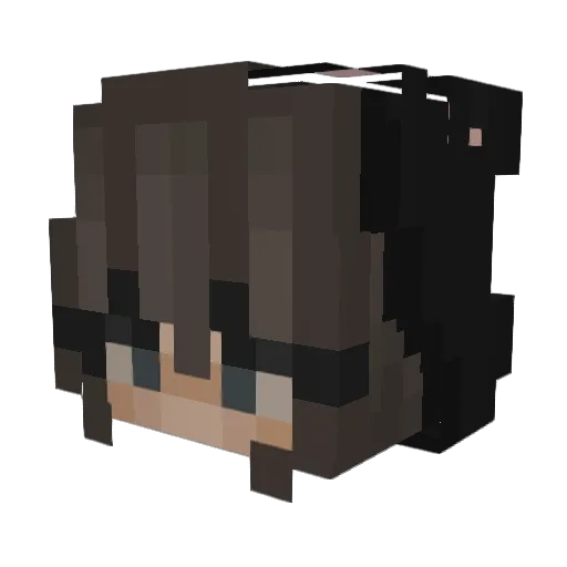 iisoft Minecraft avatar head, 3D render