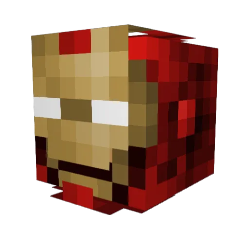iisuIba Minecraft avatar head, 3D render
