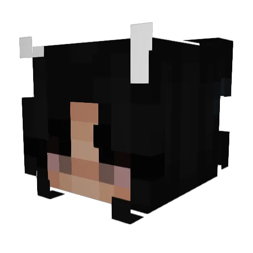 iisuzu Minecraft avatar head, 3D render