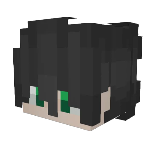 iitarius Minecraft avatar head, 3D render