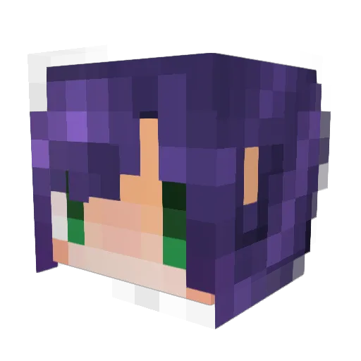 iithii Minecraft avatar head, 3D render