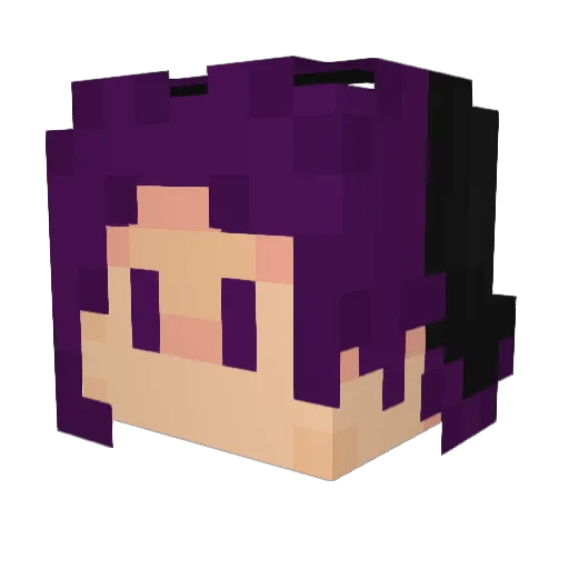 iitsAP Minecraft avatar head, 3D render