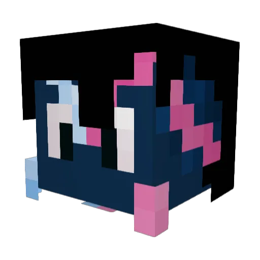 iitsLax Minecraft avatar head, 3D render