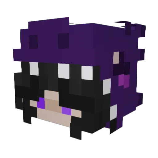 iitsliittaa Minecraft avatar head, 3D render
