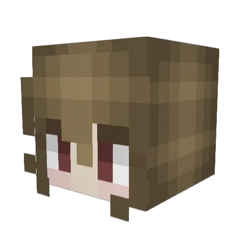 iitz_Blossom Minecraft avatar head, 3D render