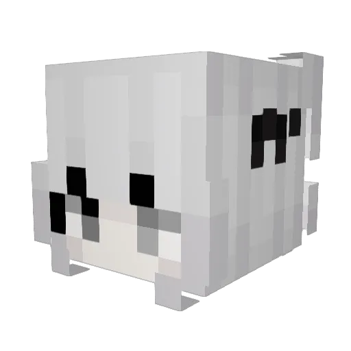 iivna Minecraft avatar head, 3D render