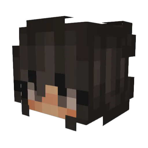 iivvyy Minecraft avatar head, 3D render