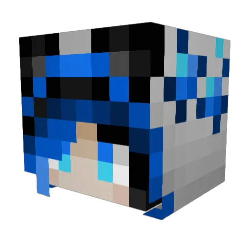 iixLithiumxii Minecraft avatar head, 3D render