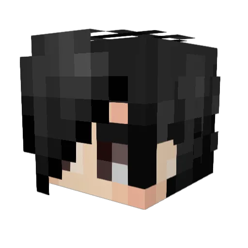 iixtony Minecraft avatar head, 3D render