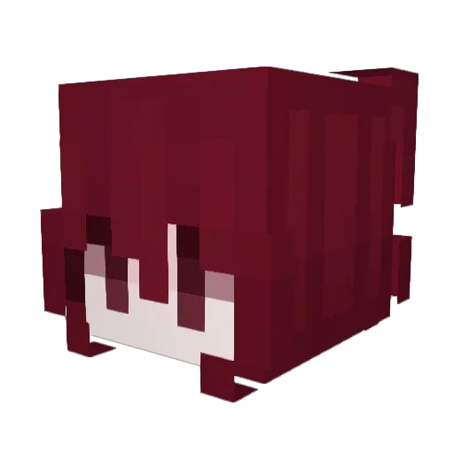 iixz Minecraft avatar head, 3D render