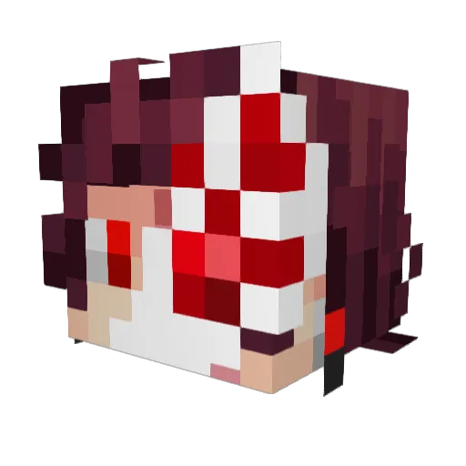 ij7xy Minecraft avatar head, 3D render