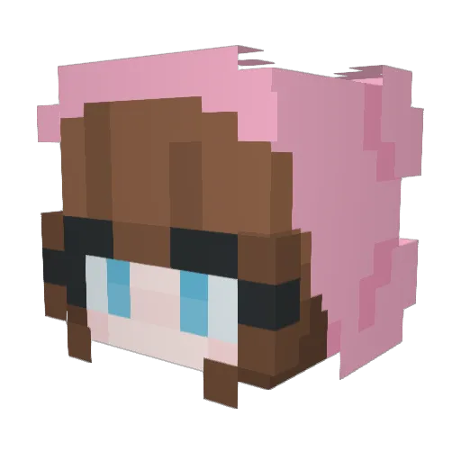 ijenz Minecraft avatar head, 3D render