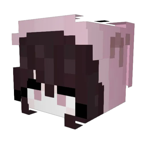 ijessqx Minecraft avatar head, 3D render