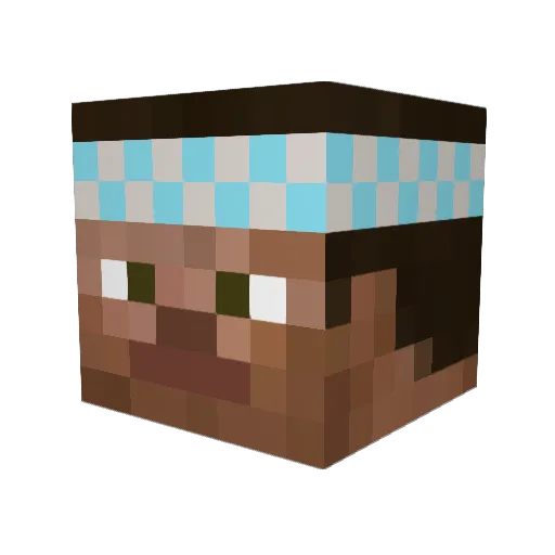 ijfhwo Minecraft avatar head, 3D render