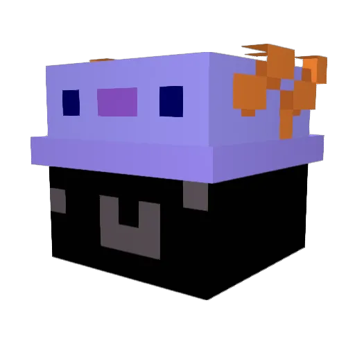 ijkk Minecraft avatar head, 3D render
