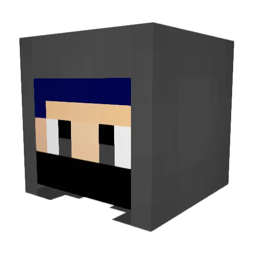 ijongj Minecraft avatar head, 3D render
