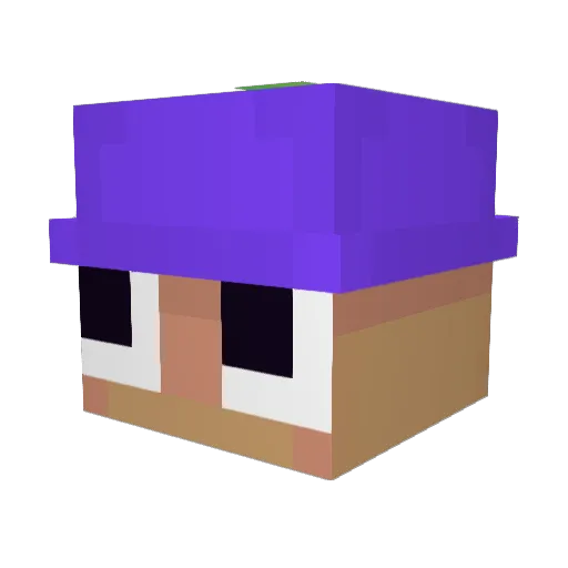 ijou_ Minecraft avatar head, 3D render
