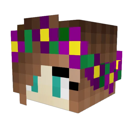 ijre Minecraft avatar head, 3D render