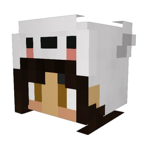 ijsbeer12 Minecraft avatar head, 3D render