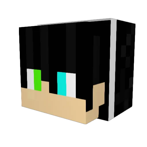 ijunson Minecraft avatar head, 3D render