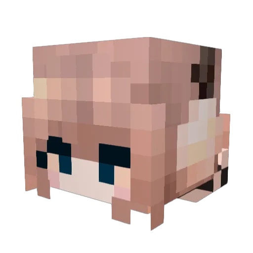 ik0 Minecraft avatar head, 3D render