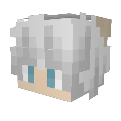 ik0ni Minecraft avatar head, 3D render