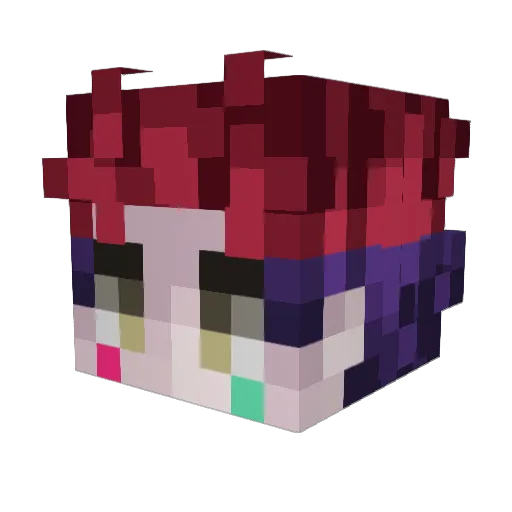 ik28er02 Minecraft avatar head, 3D render
