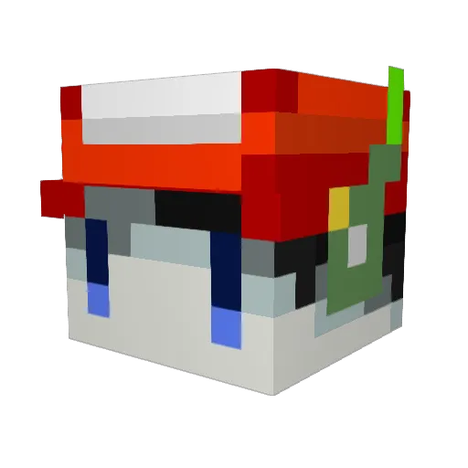 ika_986 Minecraft avatar head, 3D render