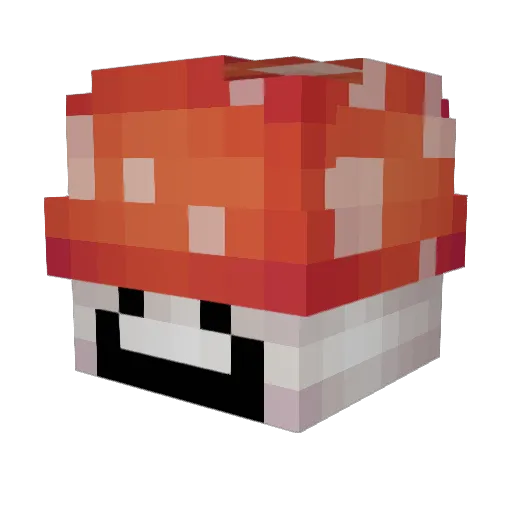 ikaigo Minecraft avatar head, 3D render