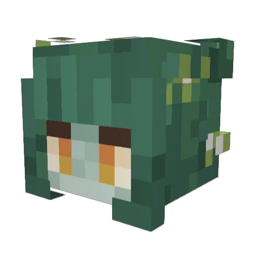 ikakubas Minecraft avatar head, 3D render