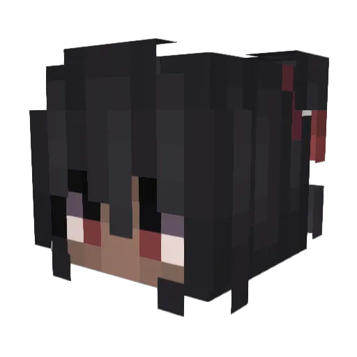 ikal9o Minecraft avatar head, 3D render