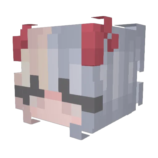 ikalemon Minecraft avatar head, 3D render