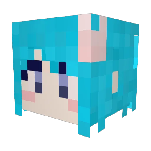 ikaneko22 Minecraft avatar head, 3D render