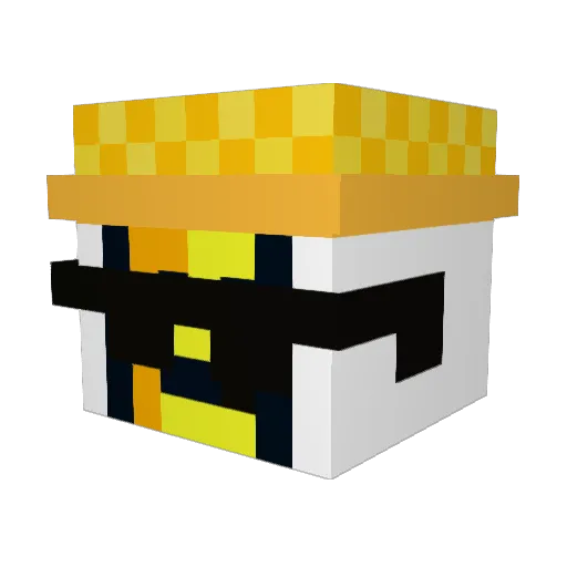 ikants Minecraft avatar head, 3D render