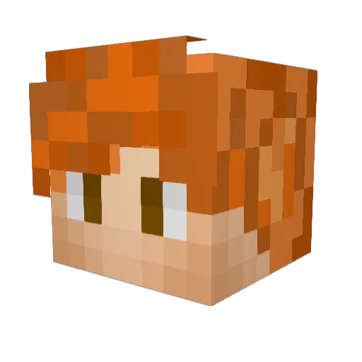 ikariwrathboy44 Minecraft avatar head, 3D render