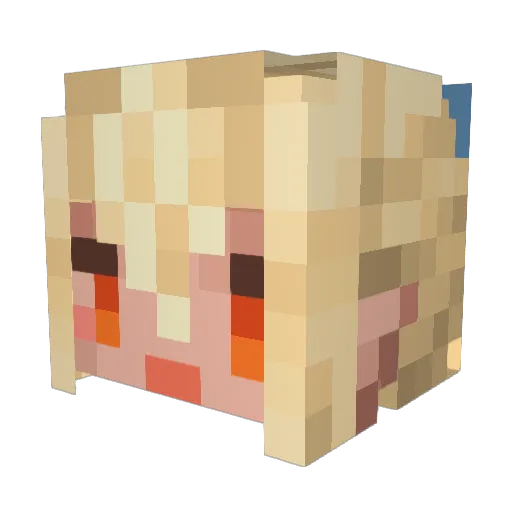 ikaros158 Minecraft avatar head, 3D render