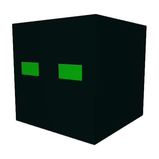 ikawf Minecraft avatar head, 3D render