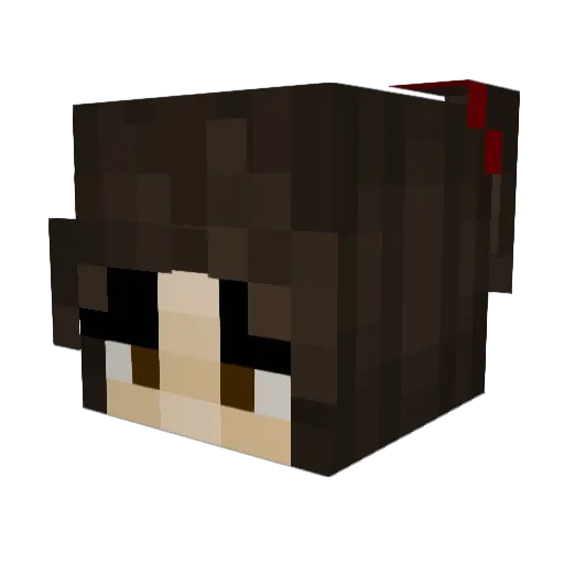 ikbenknor Minecraft avatar head, 3D render