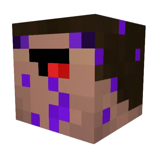 ikcxis Minecraft avatar head, 3D render